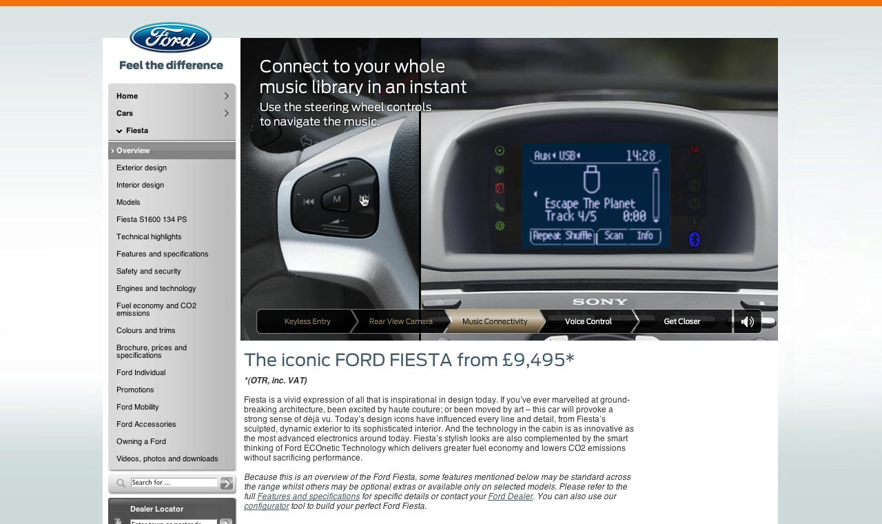 Ford Fiesta Screenshot